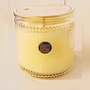 Orange & Evergreen - Textured Glass Candle